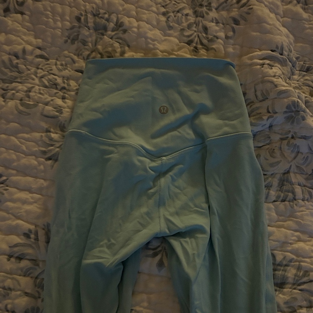 lululemon athletica Kids Aqua Leggings size 0